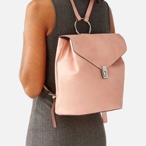 JustFab Minimalist Backpack - Dusty Pink - NEW